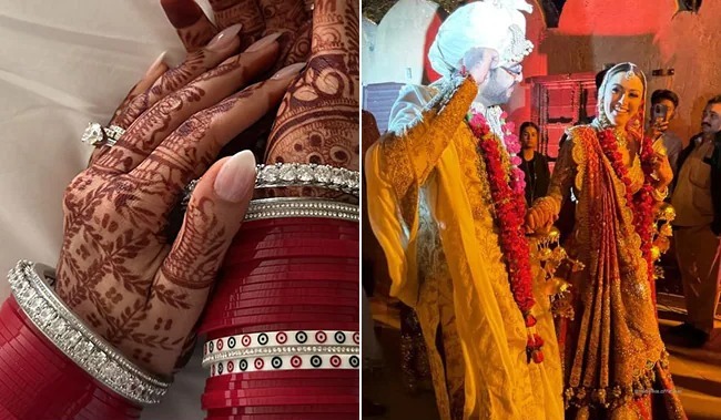 हंसिका मोटवानी ने शेयर की शादी की तस्वीर - देखें उनकी ब्राइडल मेहंदी